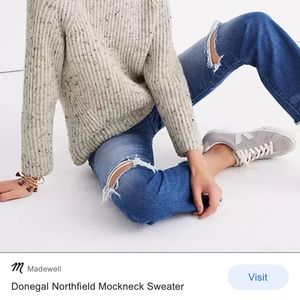 Madewell Donegal Northfield Mockneck sweater